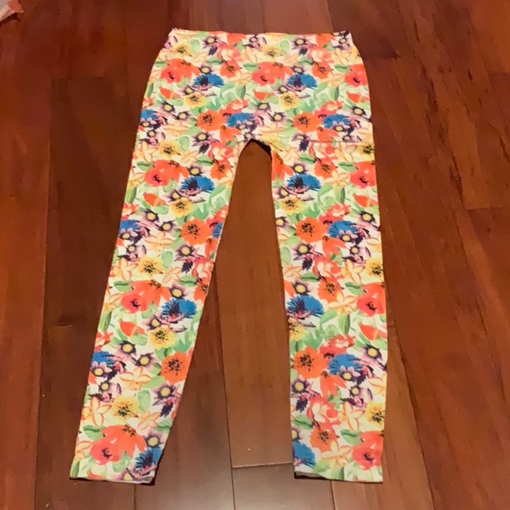 Girls floral leggings Size-10